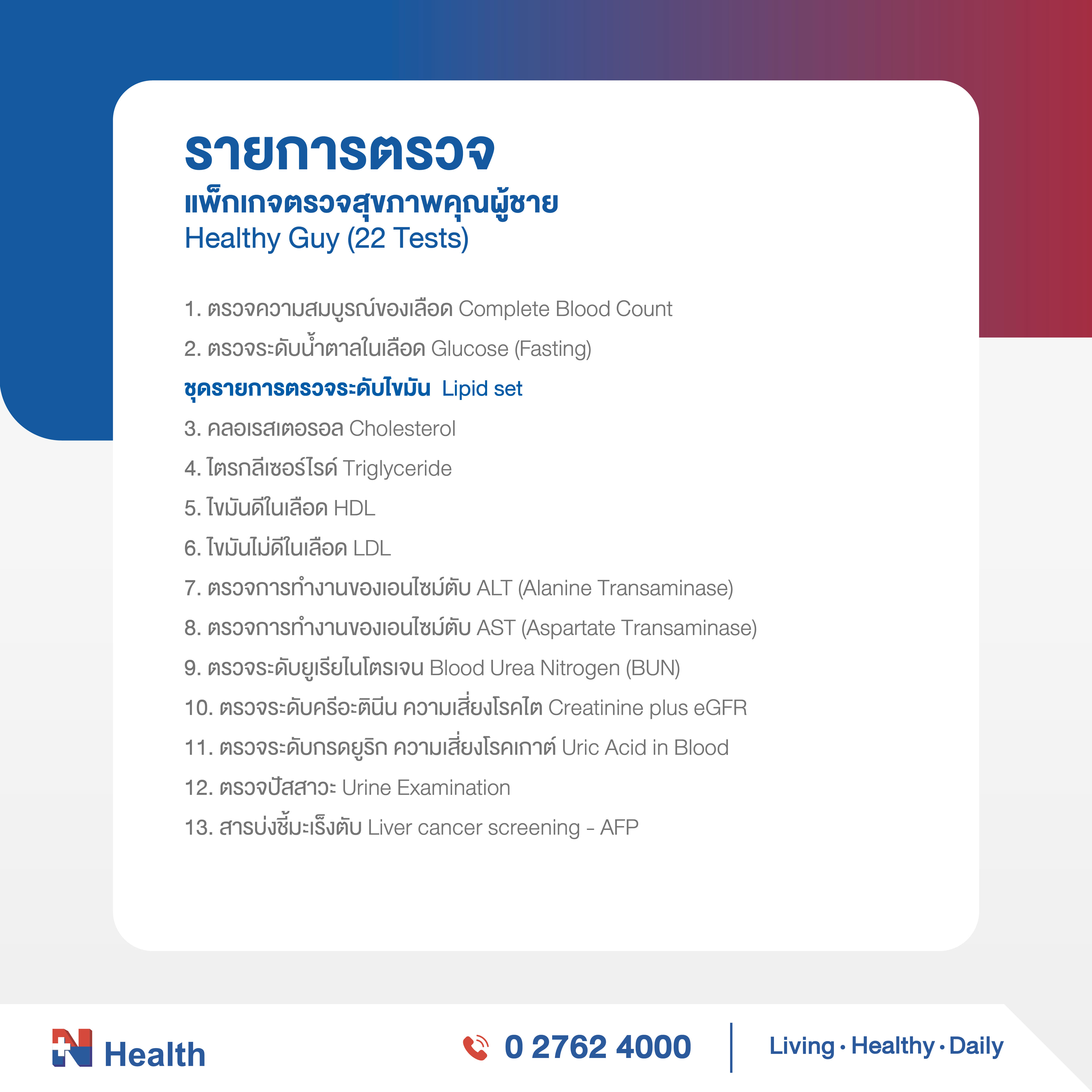 แพ็กเกจตรวจสุขภาพคุณผู้ชาย (22 รายการ)_1